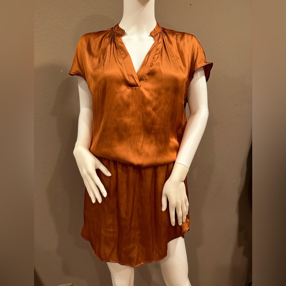 Bronze goddess tunic top/ mini dress